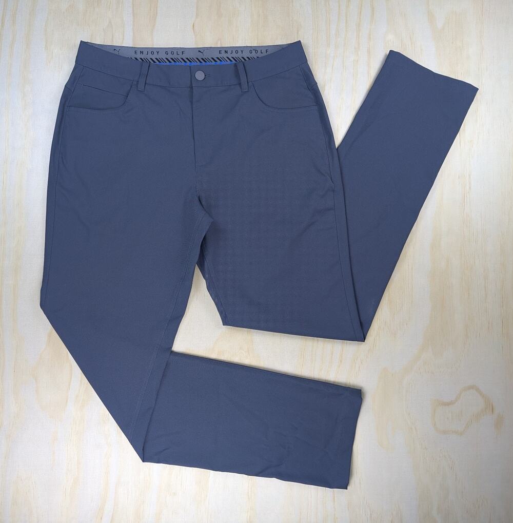 Puma Men's 33x34 Golf Pants Charcoal Grey Enjoy Golf 5-Pocket Stretch Tech